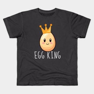 Egg King Funny Kids T-Shirt